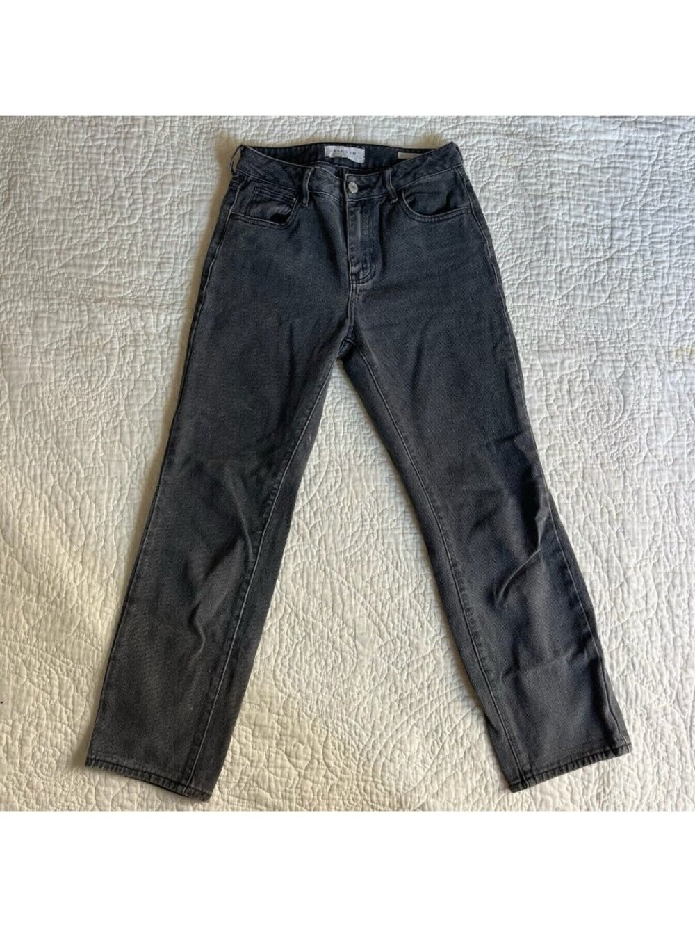Pacsun High Rise Jeans Women’s Pants Zip Fly Straight Leg Charcoal Wash Size 23